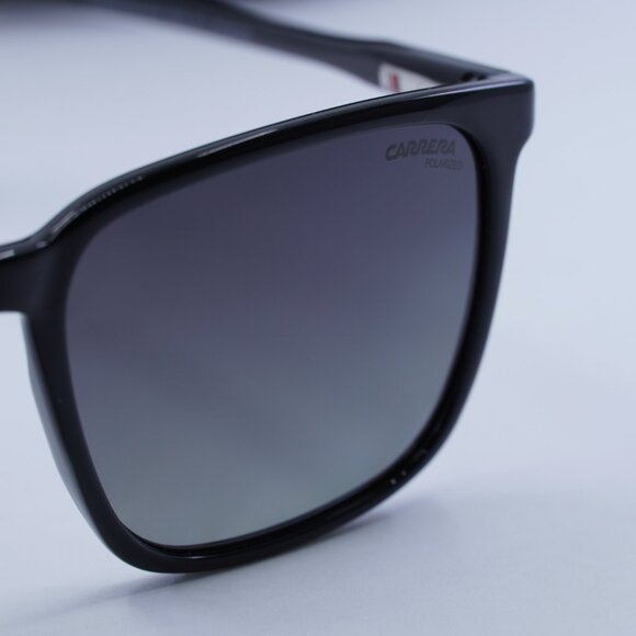 CARRERA 259/S 0807 WJ Square Sunglasses - Black/Grey Polarized - Picture 8 of 9